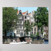 Amsterdam Canal Brouwersgracht Poster (Voorkant)
