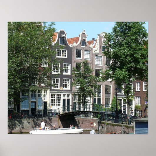 Amsterdam Canal Brouwersgracht Poster (Voorkant)
