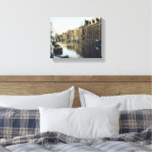 Amsterdam Canal Canvas Afdruk (Insitu (Slaapkamer))