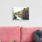 Amsterdam Canal Canvas Afdruk (Insitu (Woonkamer))