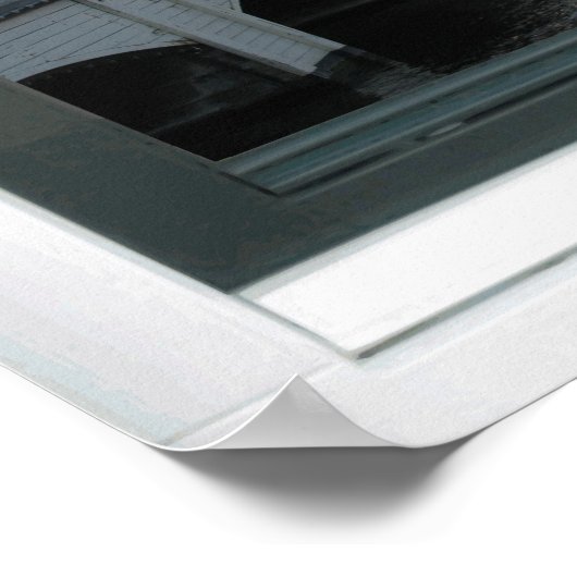 Amsterdam Canal Cityscape Fake Uitzicht Poster (Hoek)