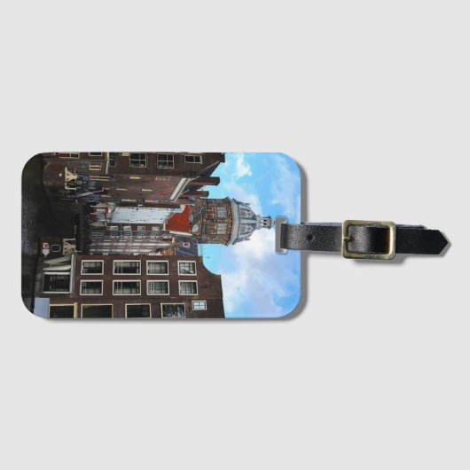 Amsterdam Canal De Wallen Photo Bagagelabel (Voorkant (horizontaal))