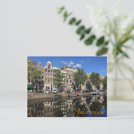 Amsterdam Canal front Briefkaart (Staand voorkant)
