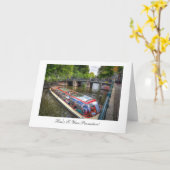 Amsterdam Canal, gefeliciteerd met je promotie Kaart (Gele Bloem)