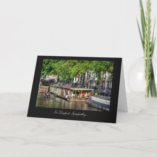 Amsterdam Canal Houseboot - met alle sympathie Kaart (Voorkant)