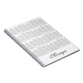 Amsterdam Canal Houses Dutch Personalized Silver Notitieboek (Rechterzijde)