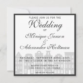 Amsterdam Canal Houses Dutch Wedding Invitation Kaart (Voorkant)