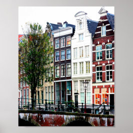 Amsterdam Canal Houses Photo Poster