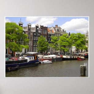 Amsterdam Canal Houses Photo Poster
