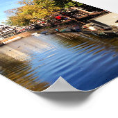 Amsterdam Canal Houseships Late Summer Photo Poster (Hoek)