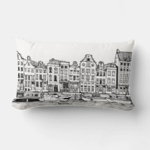 Amsterdam Canal Netherlands Cityscape Illustratie