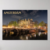 Amsterdam Canal Poster (Voorkant)