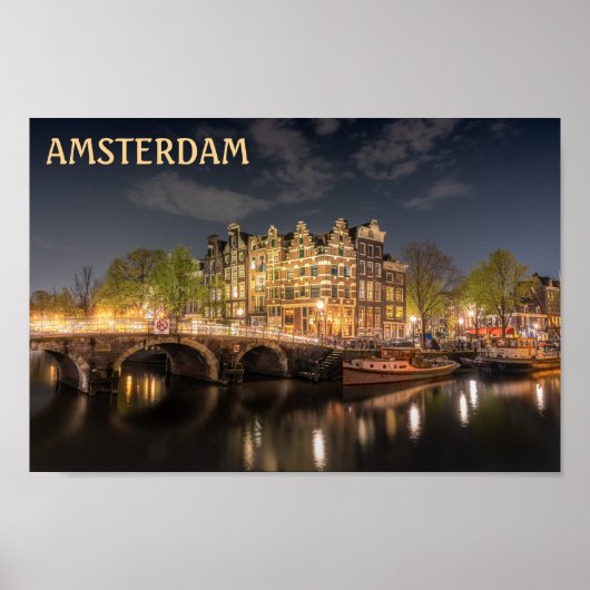 Amsterdam Canal Poster (Voorkant)