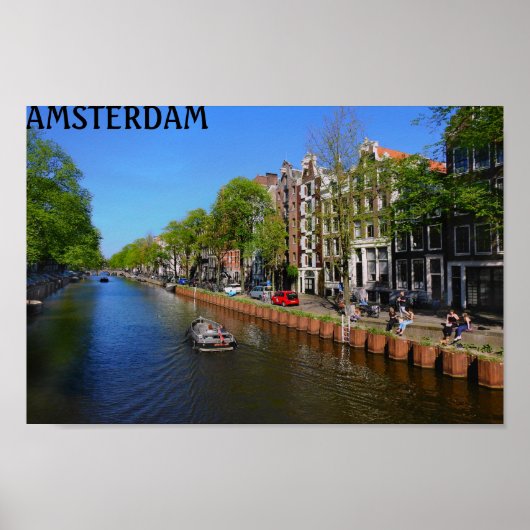 Amsterdam Canal Poster (Voorkant)