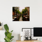 Amsterdam Canal Poster (Thuiskantoor)
