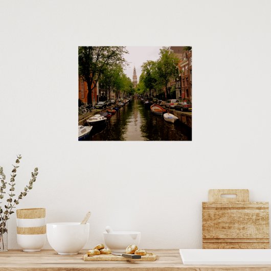 Amsterdam Canal Poster (Keuken)