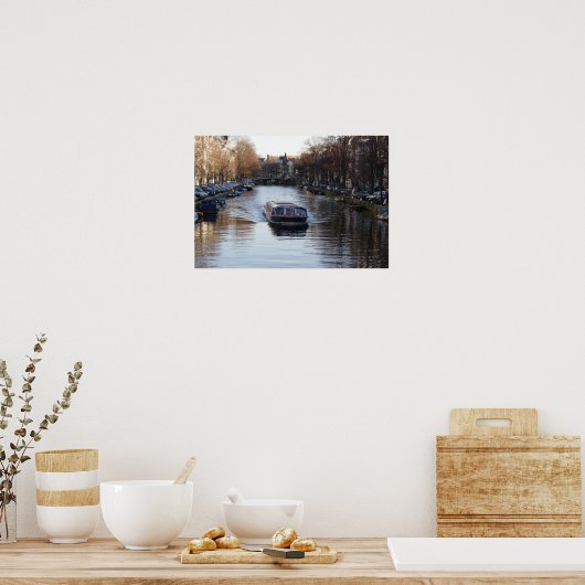 Amsterdam Canal Poster (Keuken)