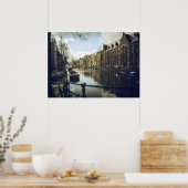 Amsterdam Canal Poster (Keuken)
