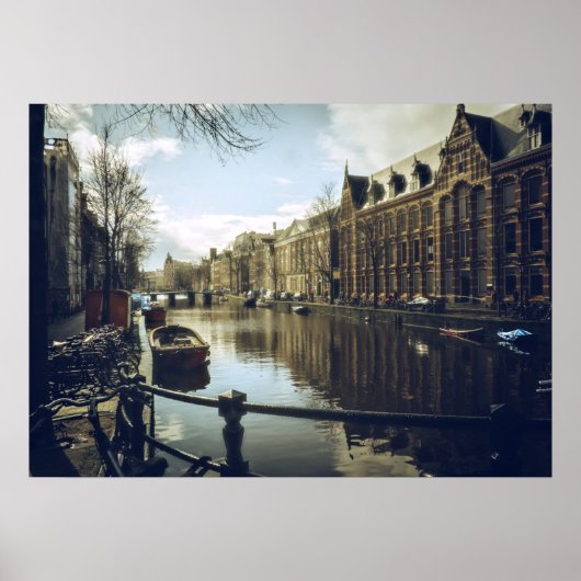 Amsterdam Canal Poster (Voorkant)