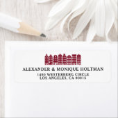 Amsterdam Canal Row House Nederlands rood retourad Etiket (Insitu)