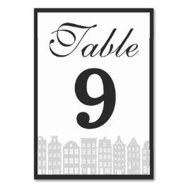 Amsterdam Canal Row Houses Dutch Wedding Reception Kaart