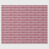 Amsterdam Canal Row Houses Marsala Red Pattern Cadeaupapier (Vlak)