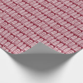 Amsterdam Canal Row Houses Marsala Red Pattern Cadeaupapier (Hoek)