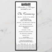 Amsterdam Canal Row Huizen Dutch Wedding Program Programmakaart (Voorkant)
