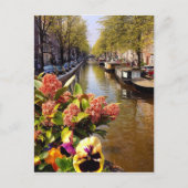 Amsterdam Canal Sunny Herfst Day Bloemgracht Briefkaart (Voorkant)