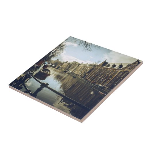 Amsterdam Canal Tegeltje (Zijkant)