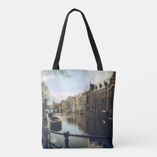 Amsterdam Canal  Tote Bag (Achterkant)