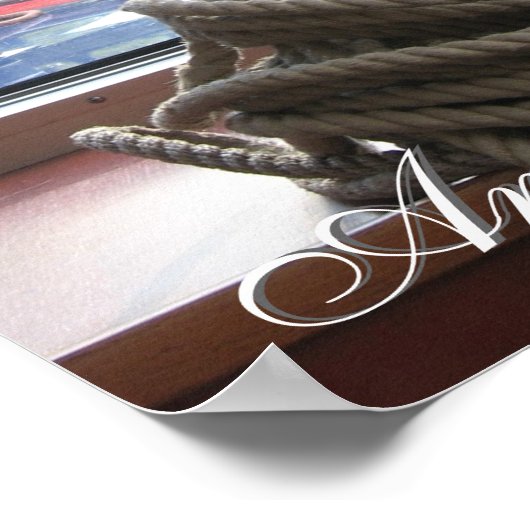 Amsterdam Canal Tour Boat Poster (Hoek)