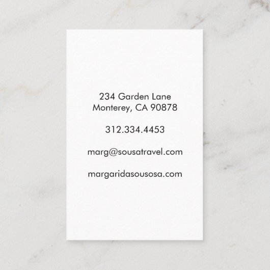 Amsterdam Canal Twilight Fototoerisme Visitekaartje (Achterkant)