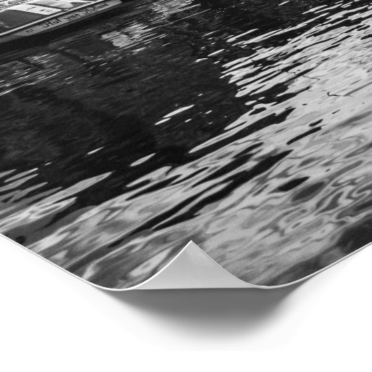 Amsterdam Canal Uitzicht met historische architect Poster (Hoek)