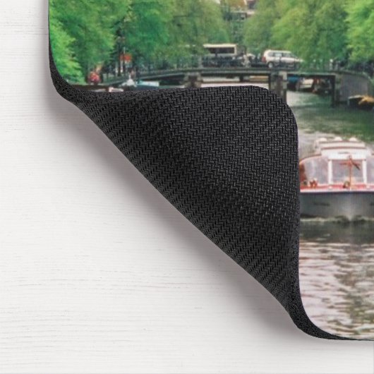 Amsterdam Canalboot Mousepad Muismat (Hoek)