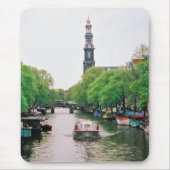 Amsterdam Canalboot Mousepad Muismat (Voorkant)