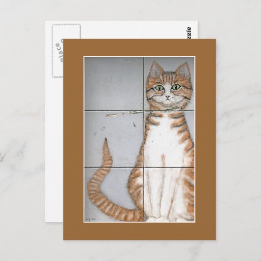 Amsterdam Cat Briefkaart (Voorkant / Achterkant)