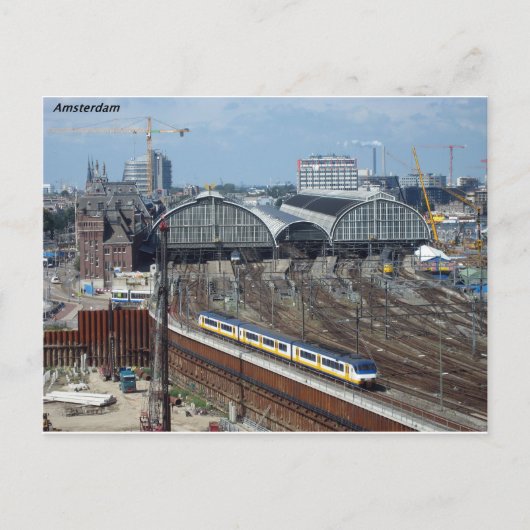 Amsterdam_centraal_side [kan.k] briefkaart (Voorkant)