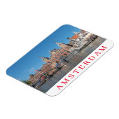 Amsterdam Central Station uitzicht fridge magnet Magneet (Linkerzijde)