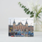 Amsterdam Central Train Station Briefkaart (Staand voorkant)