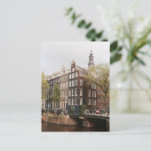 Amsterdam Centrum kanaal Briefkaart (Staand voorkant)