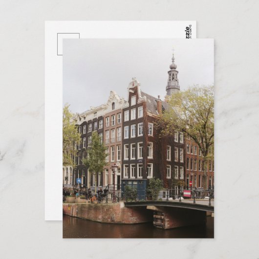 Amsterdam Centrum kanaal Briefkaart (Voorkant / Achterkant)