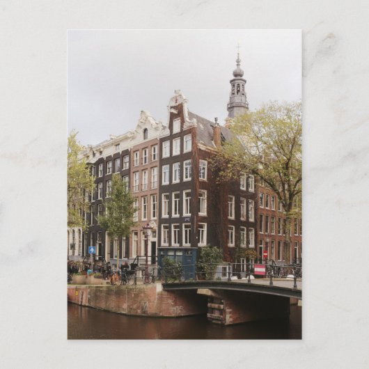Amsterdam Centrum kanaal Briefkaart (Voorkant)