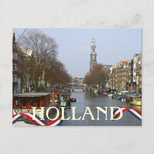 Amsterdam Church Tower Holland Briefkaart