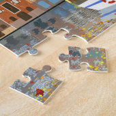 Amsterdam City Autumn Puzzle met Gift Box Legpuzzel (Zijkant)