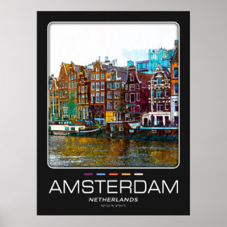 Amsterdam City Poster