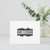 Amsterdam City Skyline Cityscape Life Funny Gift Briefkaart (Staand voorkant)