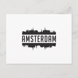 Amsterdam City Skyline Cityscape Life Funny Gift Briefkaart