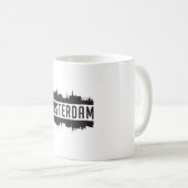 Amsterdam City Skyline Cityscape Life Funny Gift Koffiemok (Voorkant rechts)