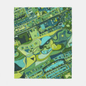 Amsterdam City Structure Map Fleece Deken (Voorkant)